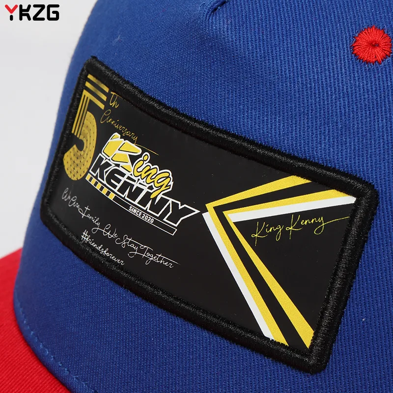 Layered embroidered patch detail
